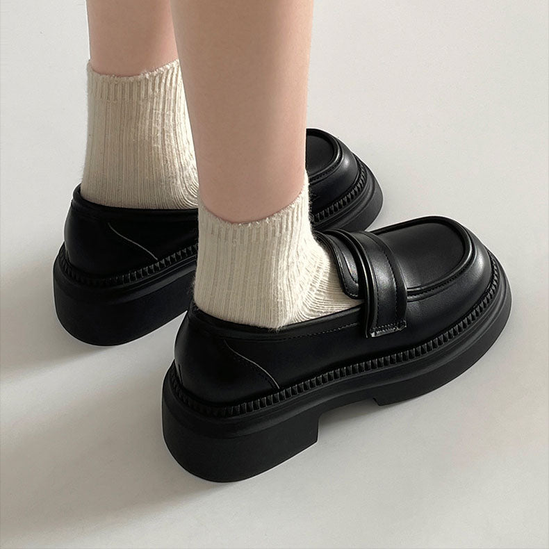 Retro Platform Student Shoes SE23030