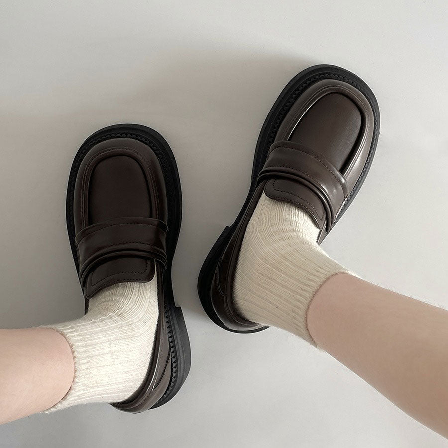 Retro Platform Student Shoes SE23030