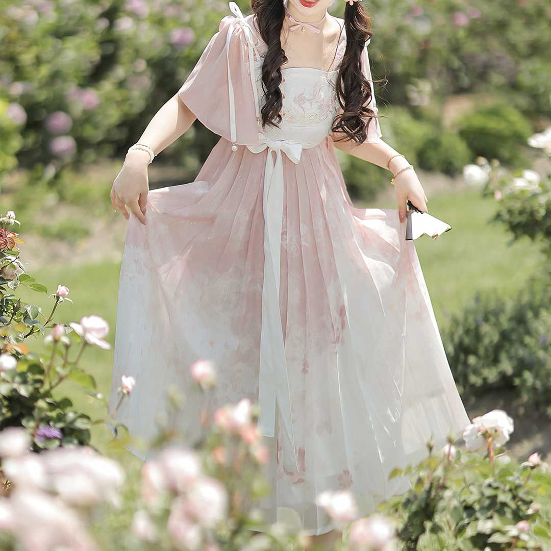 Pink Flower Goldfish Dress SE23055