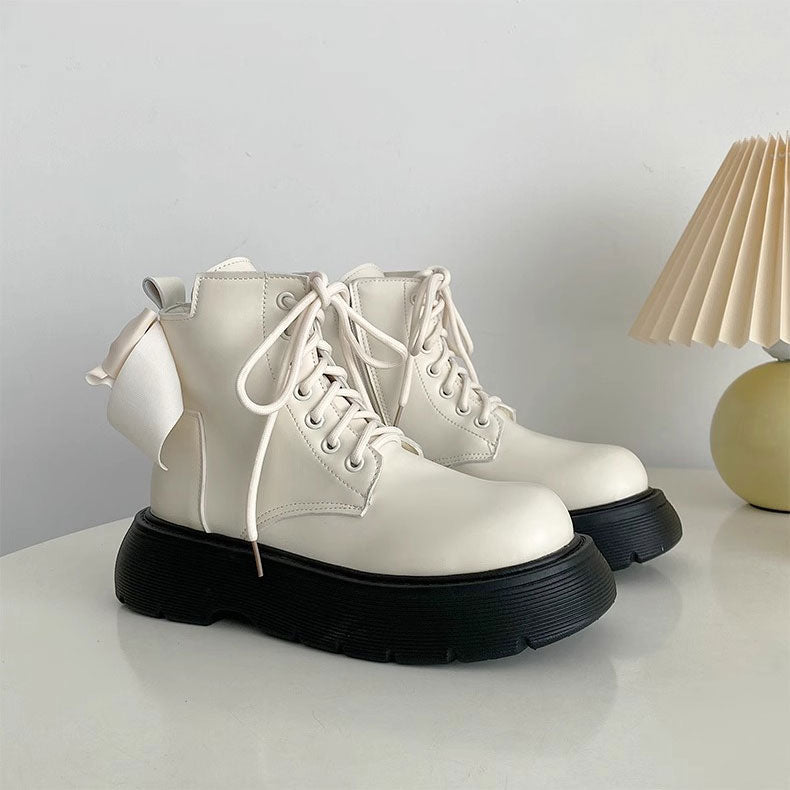 Bow Platform Ankle Boots SE23119