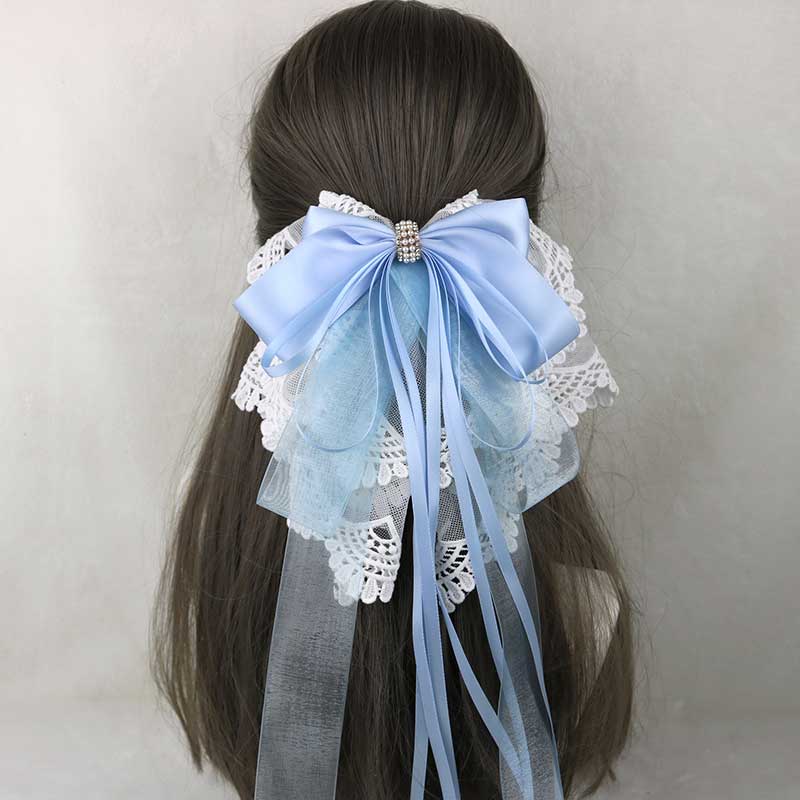 Lace Flower Bow Hair Pin SE23051