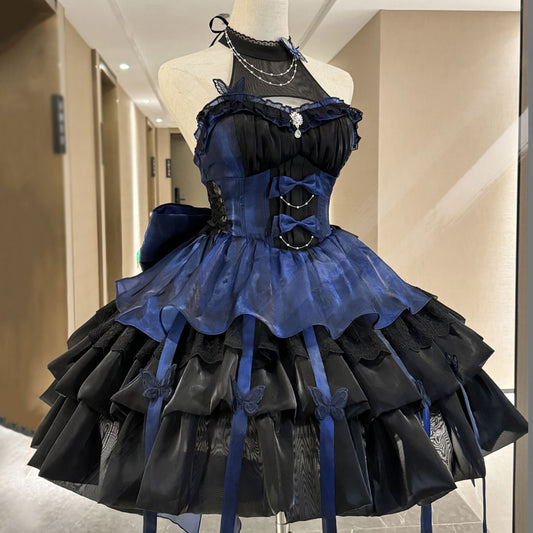 Lace Butterfly Slip Dress SE23070