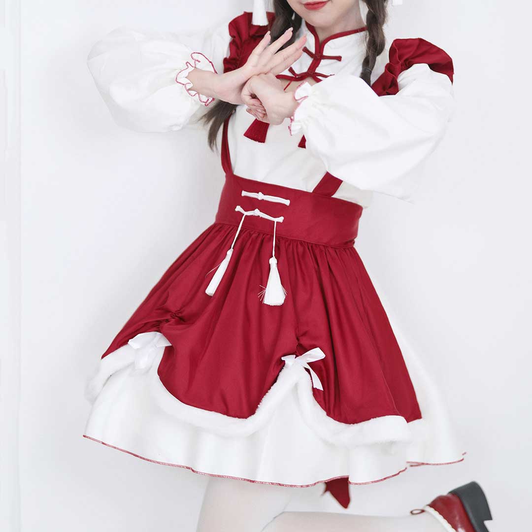 Tassel Bow Maid Dress SE23042