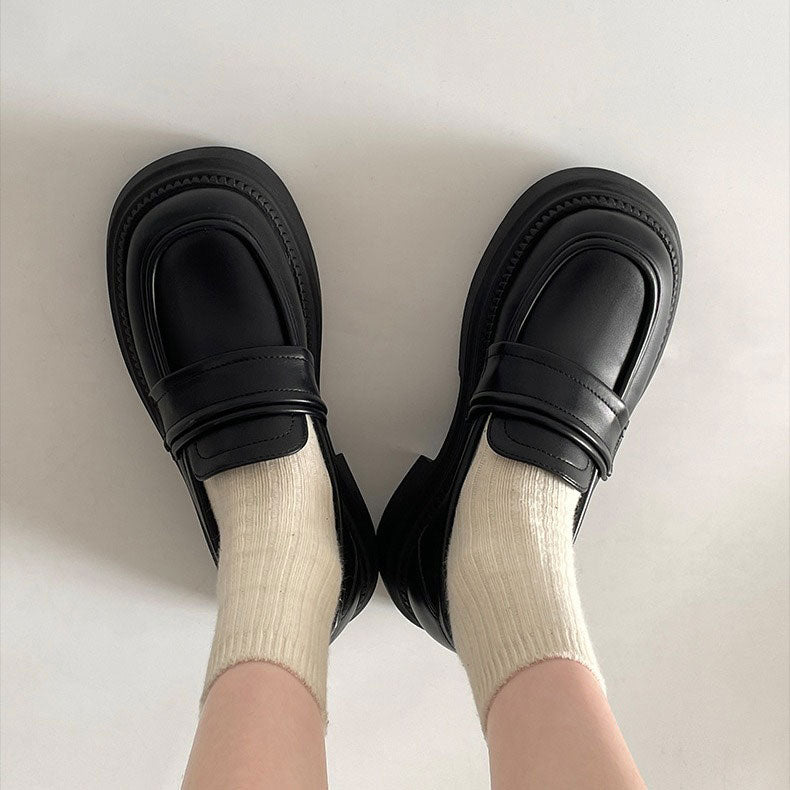 Retro Platform Student Shoes SE23030