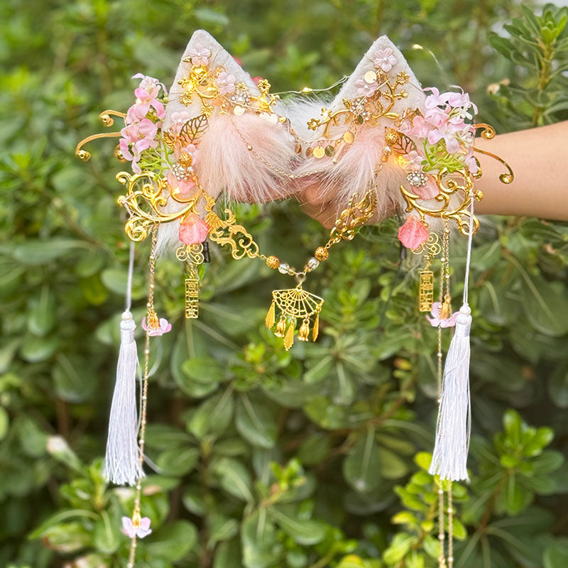 Tassel Flower Cat Ear Hair Accessory SE23331