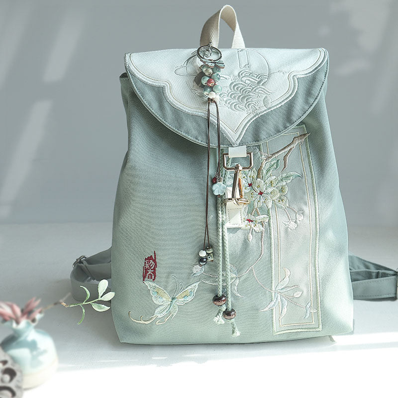 Floral Embroidered Backpack SE23115