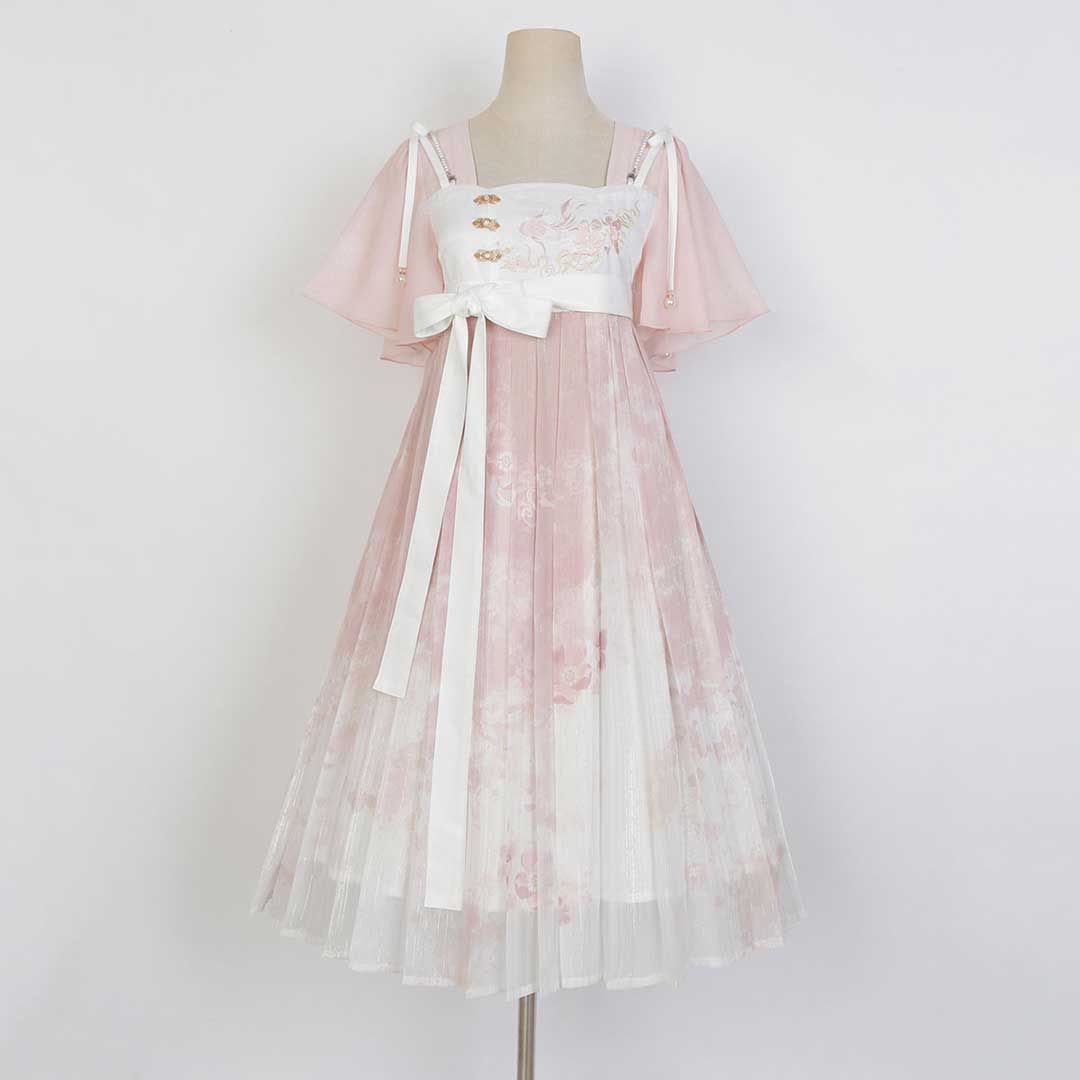 Pink Flower Goldfish Dress SE23055