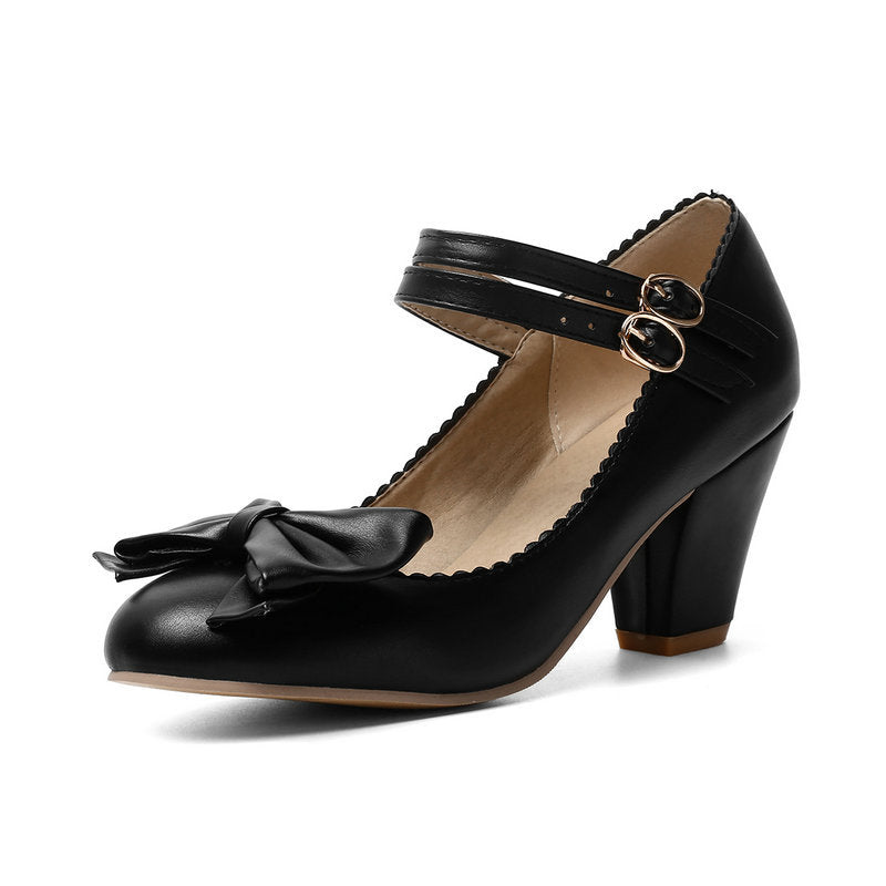 Lolita Bow Heel Shoes SE23025