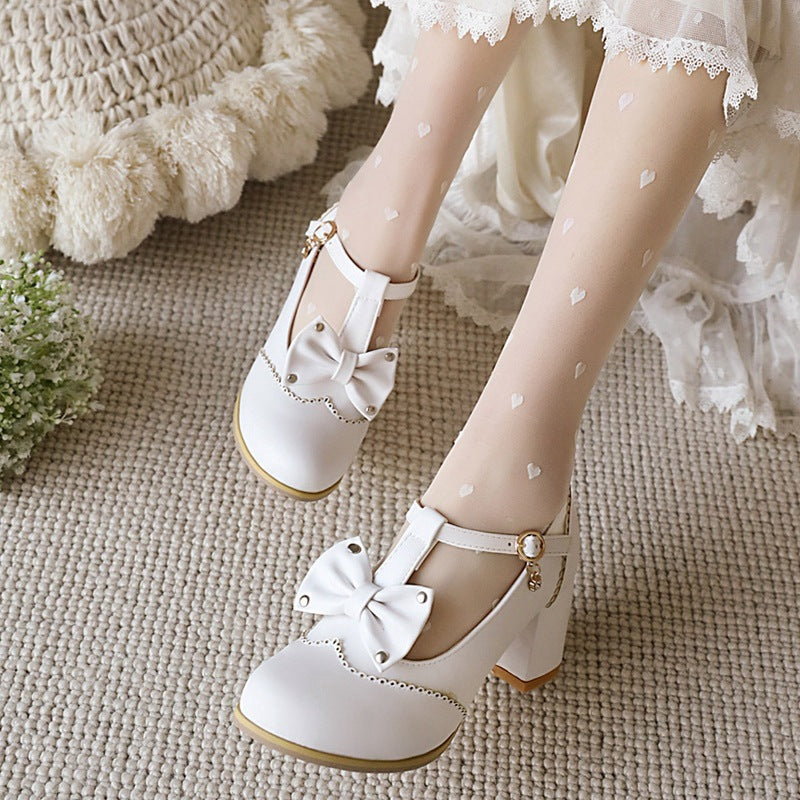 Sweet Lolita Bow Heels SE23027