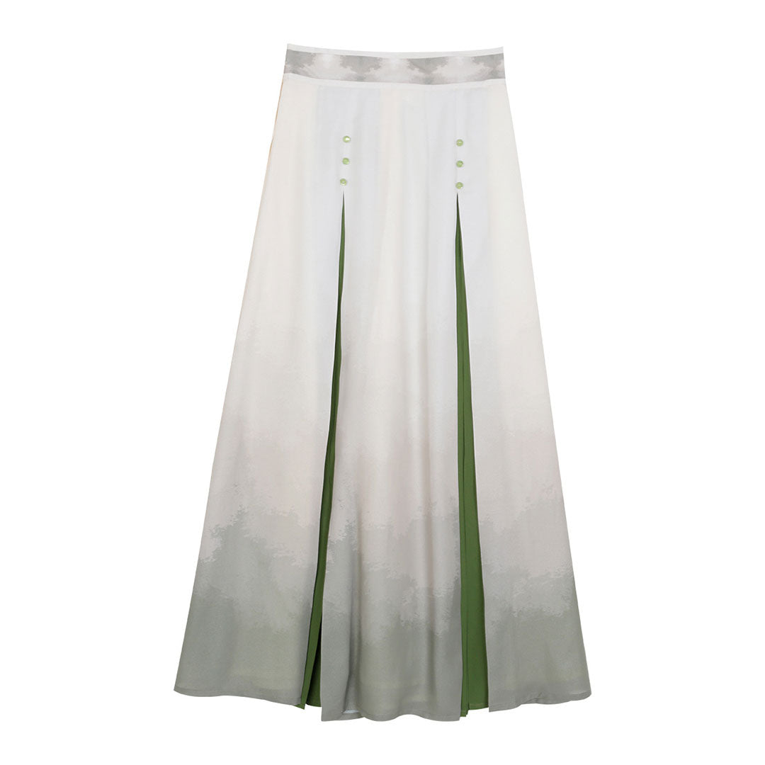 Bamboo Leaf Flower Hanfu Dress Set SE22689
