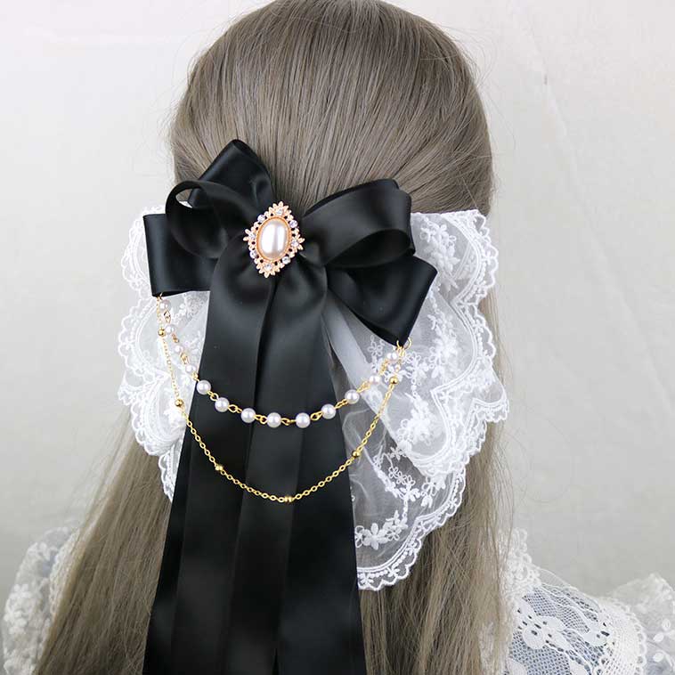 Beaded Lace Flower Hair Accessory SE23054