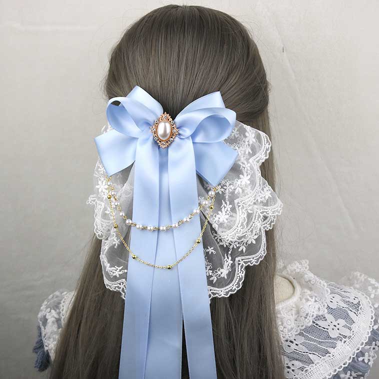 Beaded Lace Flower Hair Accessory SE23054