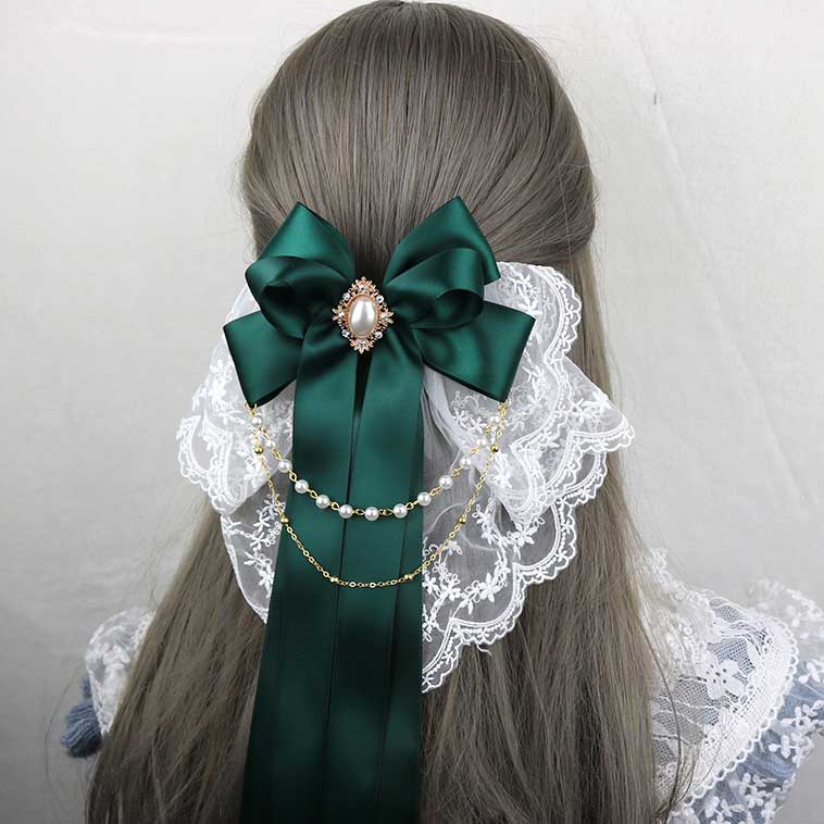 Beaded Lace Flower Hair Accessory SE23054