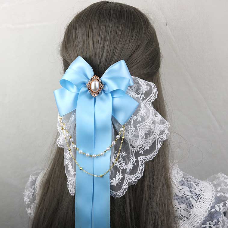 Beaded Lace Flower Hair Accessory SE23054
