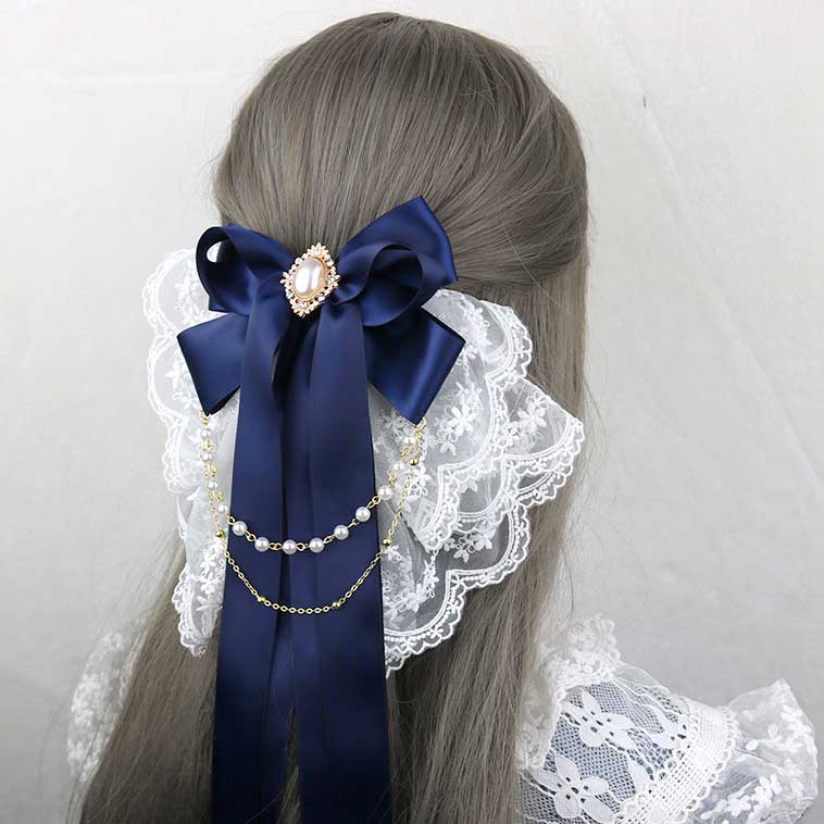 Beaded Lace Flower Hair Accessory SE23054