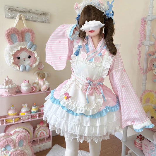 Bear Bow Kimono Dress Set SE23694