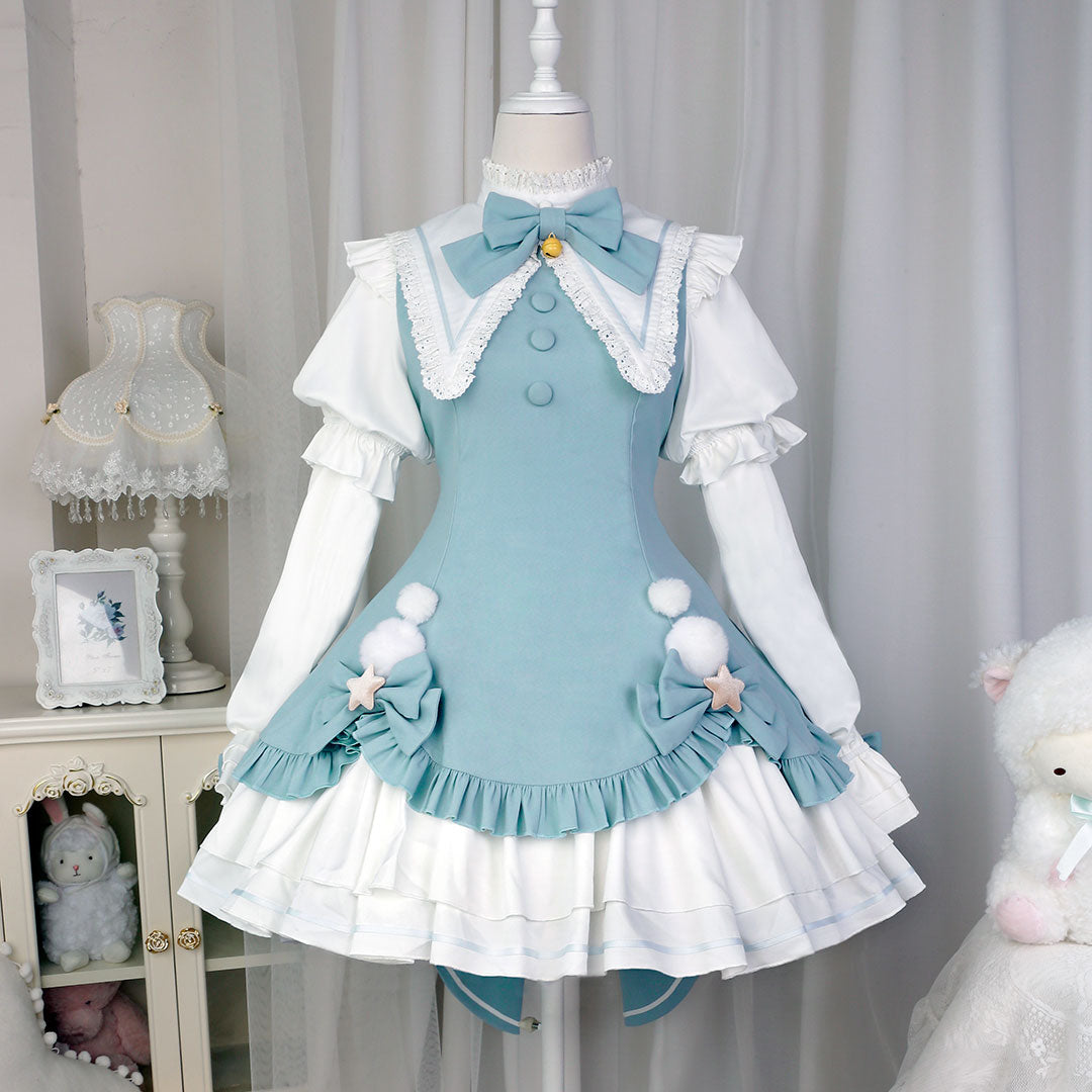Bell Shirt Bow Dress SE22973