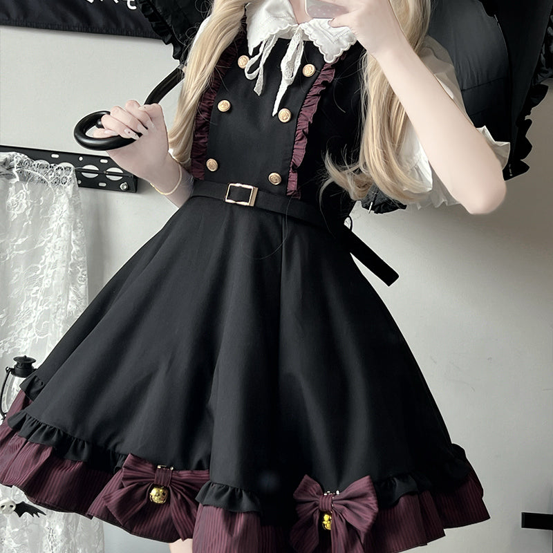 Bells Bowknot Suspender Dress SE23743
