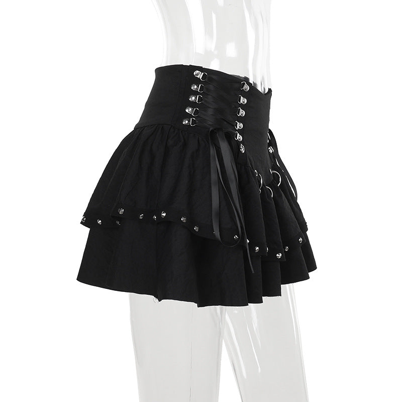 Black Rivet Skirt SE23841