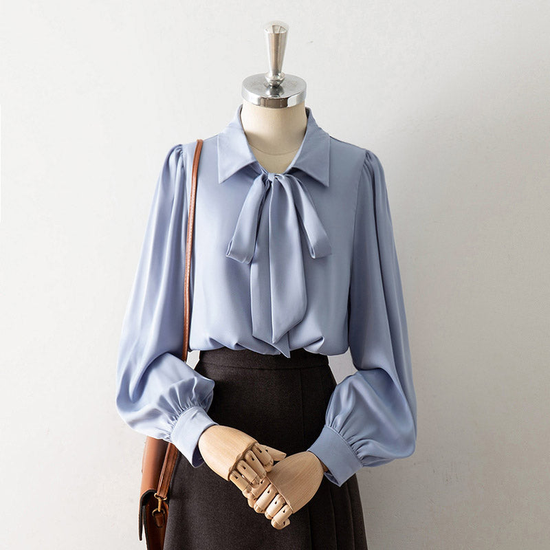 Blue Bow Shirt SE23487