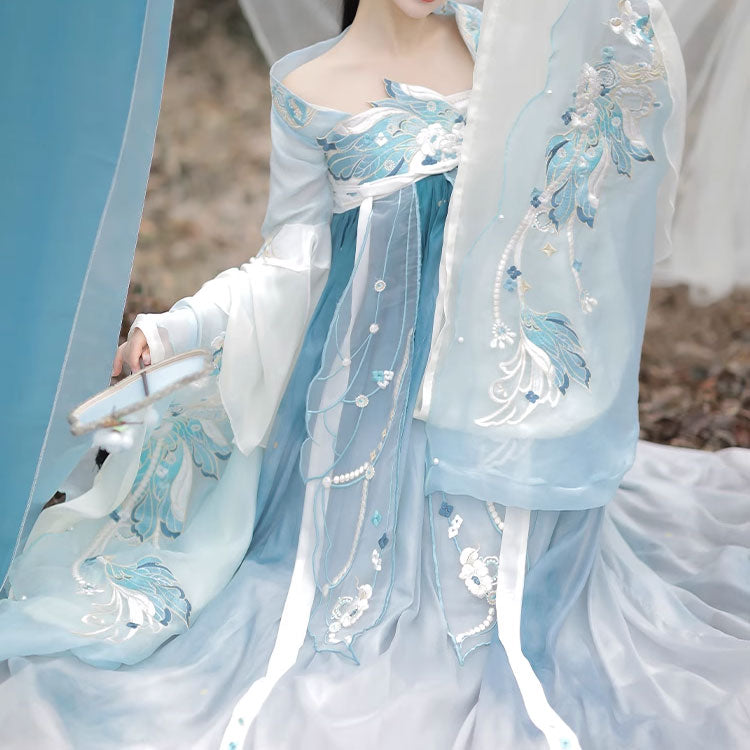 Blue Flower Hanfu Dress SE22699