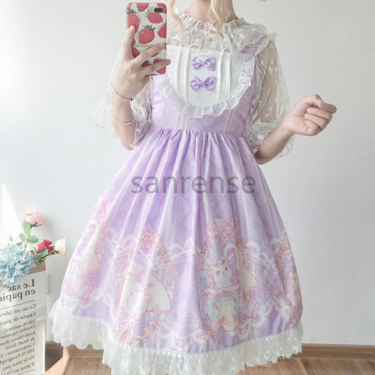 Bow Cat Strap Dress SE23297
