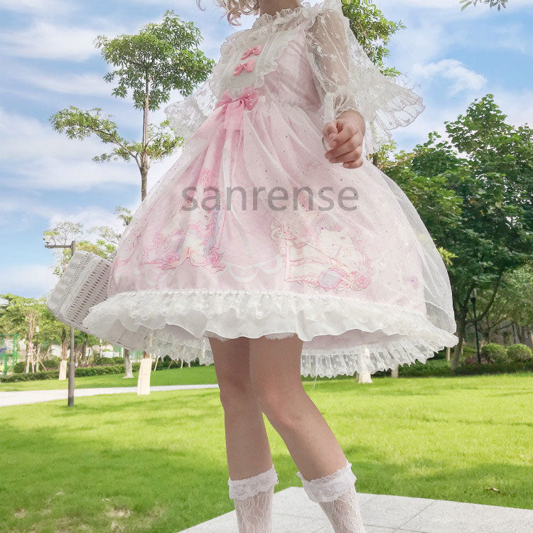 Bow Cat Strap Dress SE23297