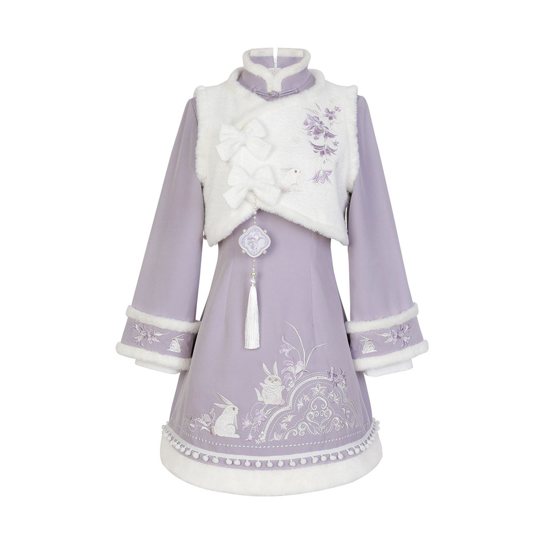 Bow Flower Bunny Dress Set SE22742