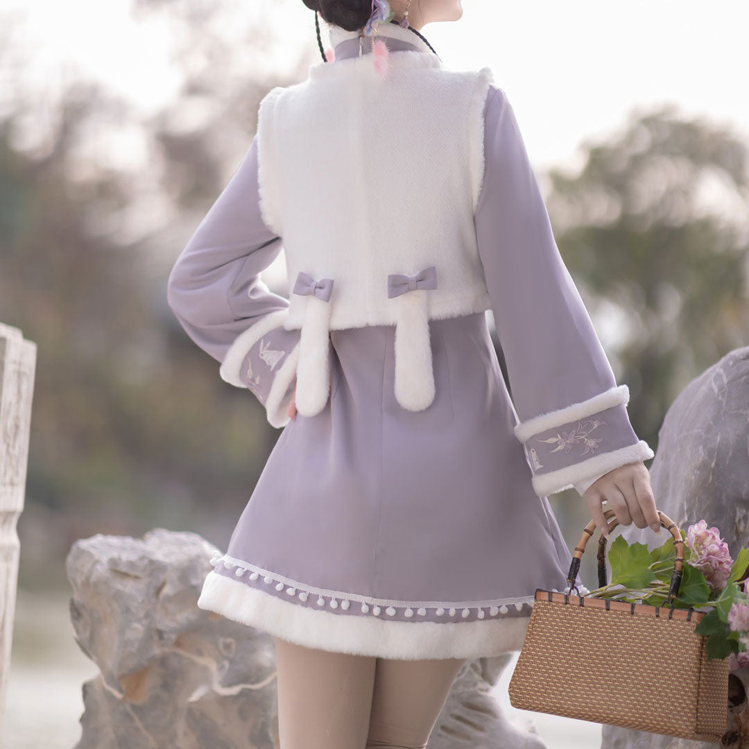 Bow Flower Bunny Dress Set SE22742