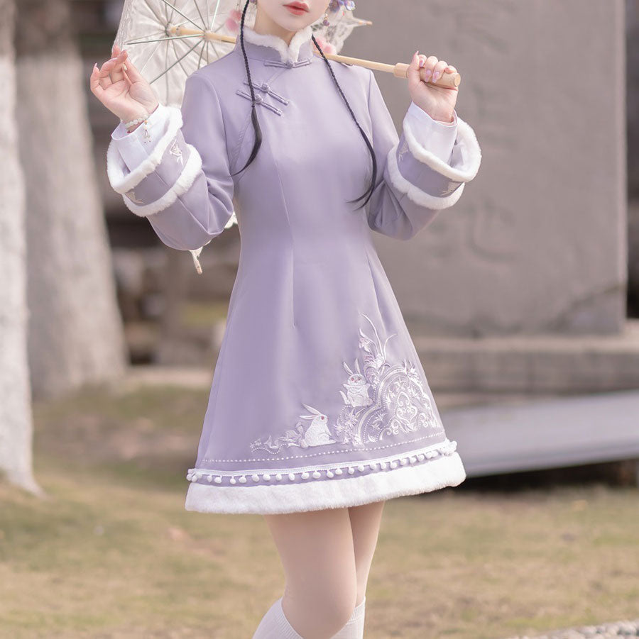 Bow Flower Bunny Dress Set SE22742