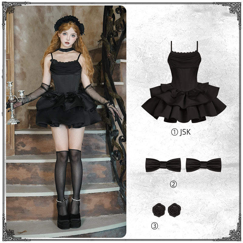 Bow Flower Sling Dress SE23451