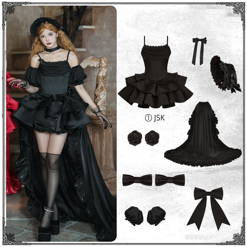 Bow Flower Sling Dress SE23451