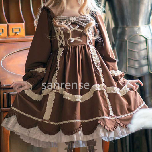 Bow Plaid Dress SE23307