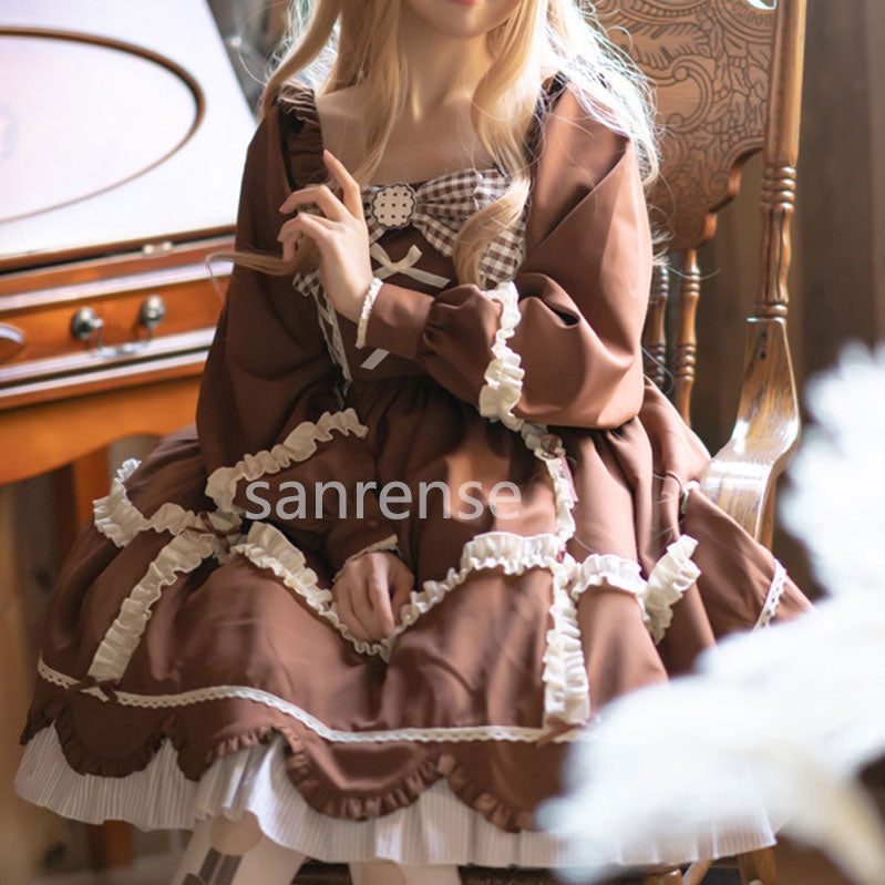 Bow Plaid Dress SE23307