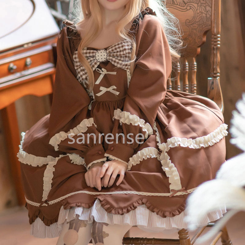 Bow Plaid Dress SE23307