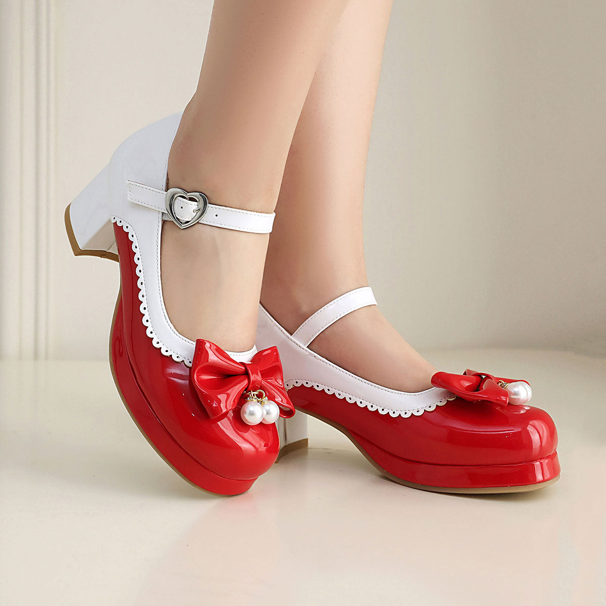 Bowknot Chunky Shoes SE23456