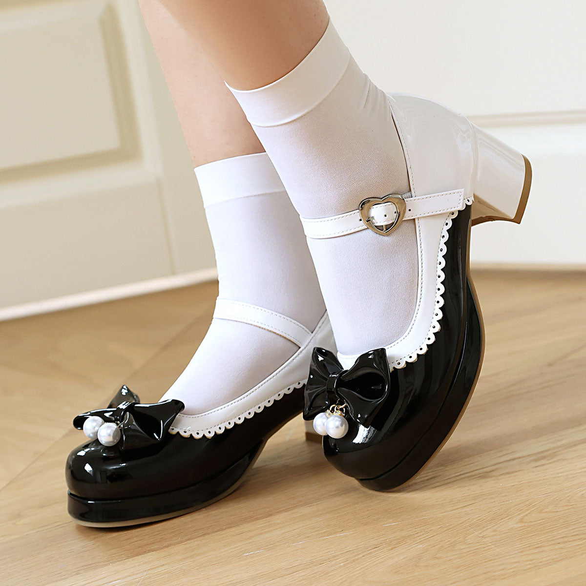 Bowknot Chunky Shoes SE23456