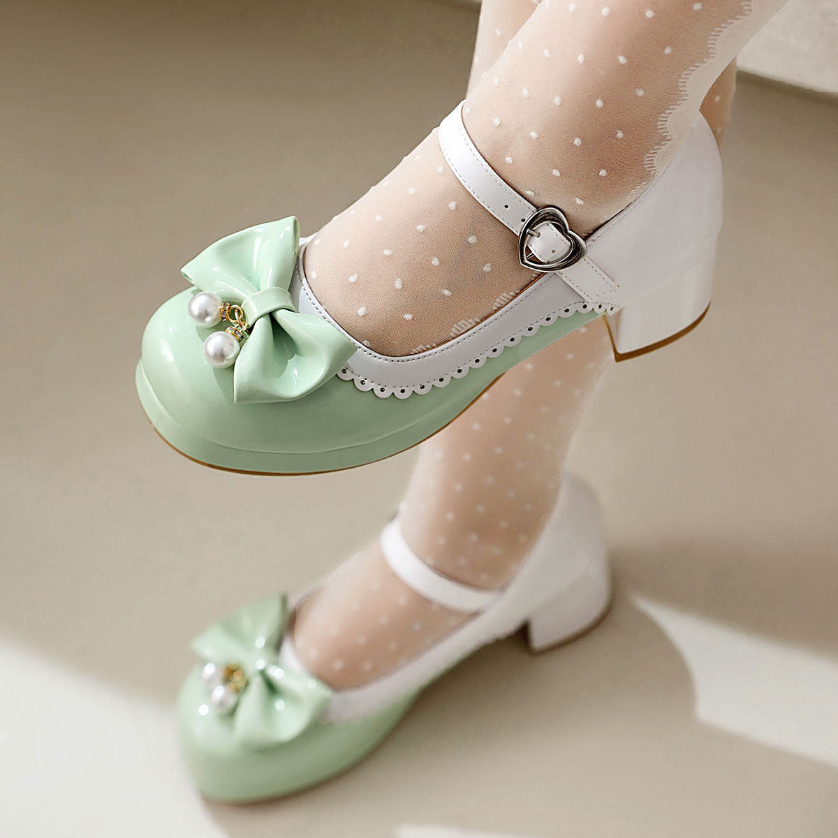 Bowknot Chunky Shoes SE23456
