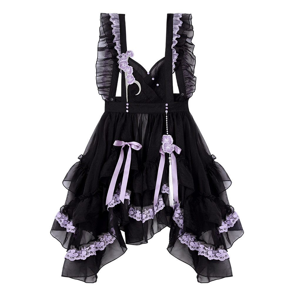Butterfly Embroidered Flower Dress Set SE23570