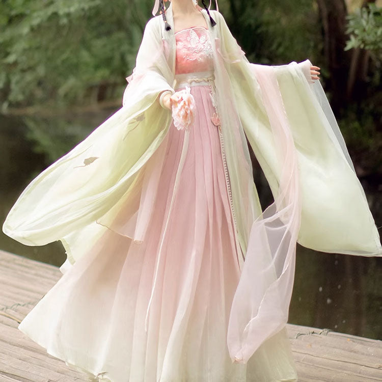 Butterfly Flower Hanfu Dress Set SE22713