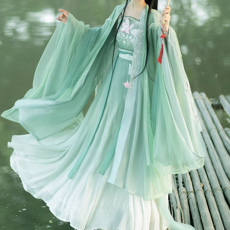 Butterfly Flower Hanfu Dress Set SE22713