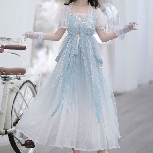 Butterfly Lace Hanfu Dress Set SE22686