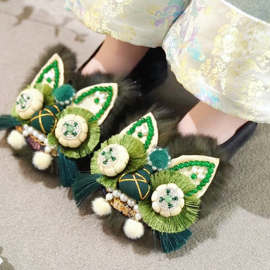 Cartoon Embroidered Tiger-head Shoes SE23586