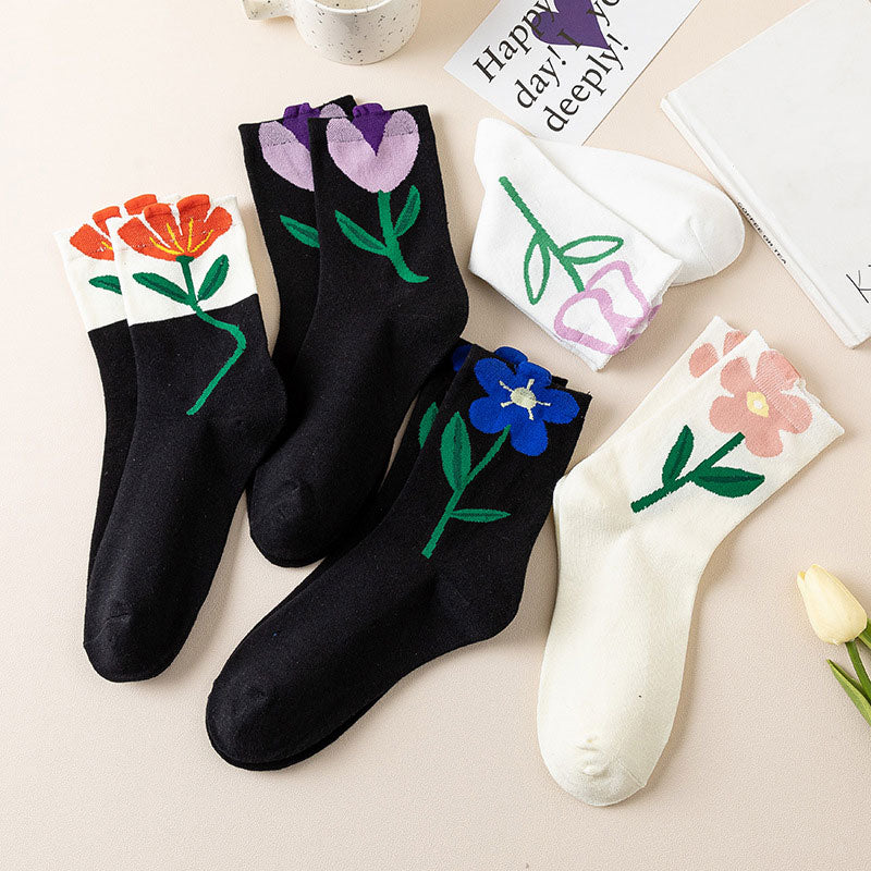 Cartoon Flower Fruit Socks SE22848