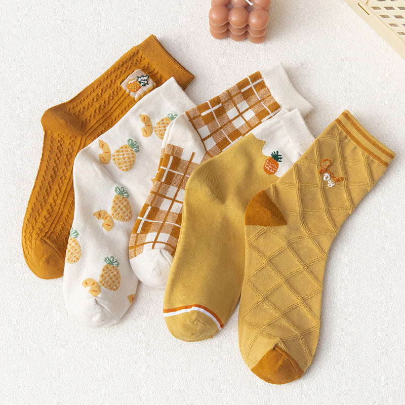 Cartoon Flower Fruit Socks SE22848