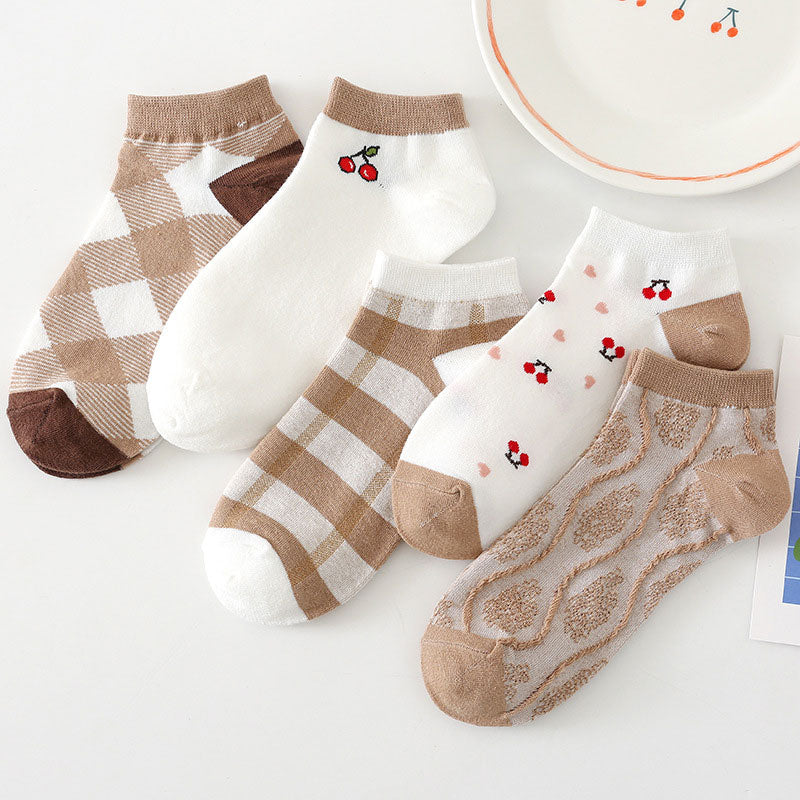Cartoon Flower Fruit Socks SE22848