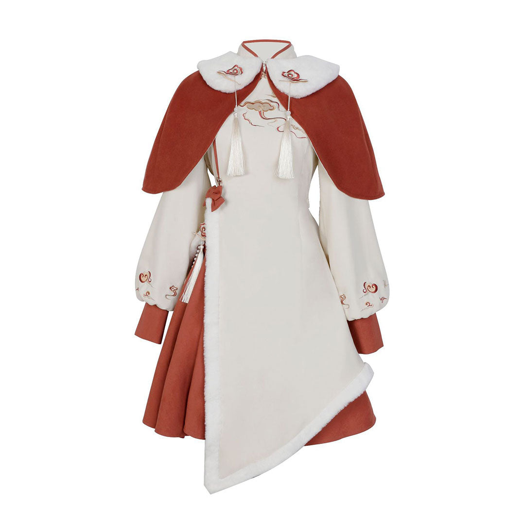 Cloud Rabbit Shawl Dress Set SE23017