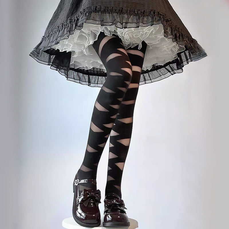 Crossed Strap Stockings SE23685