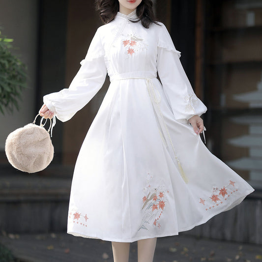 Cute Bird Tassel Flower Dress SE22814