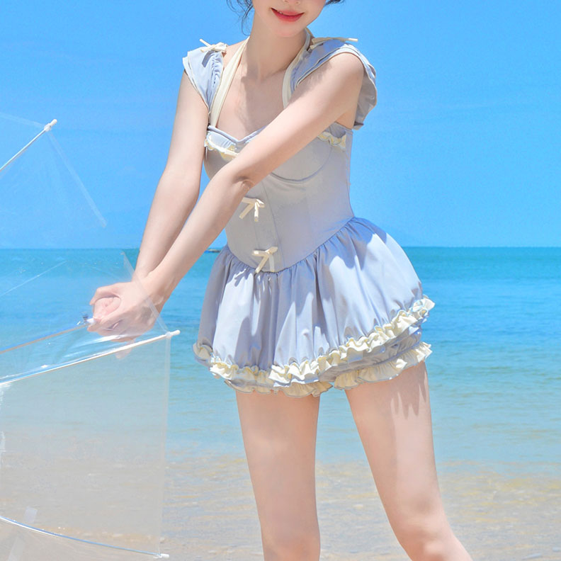 Cute Bow Blue Swimsuit SE23274